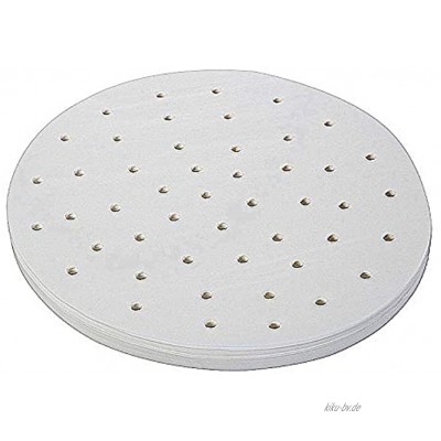 Mirrwin Parchment Paper Round 100 Pieces Round Baking Paper Dim Sum Paper Bamboo Steamer Paper 9 in Suitable for Air Fryers Cooking Steamers Vegetables Dim Sum Steamer Bamboo Steamer