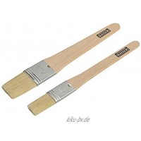 Kaiser Classic Backpinsel-Set 2-teilig Backpinsel flexible Naturborsten sichere Borsten-Metallfixierung Buchenholz-Griff