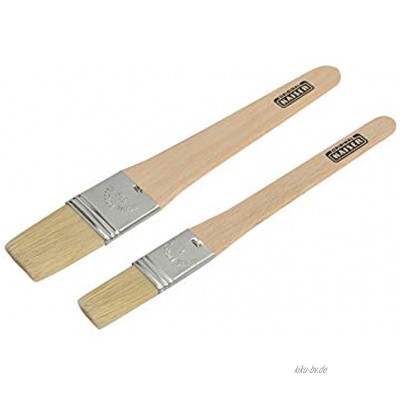 Kaiser Classic Backpinsel-Set 2-teilig Backpinsel flexible Naturborsten sichere Borsten-Metallfixierung Buchenholz-Griff