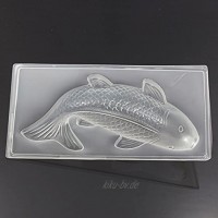 Bluelover Koi Fish 3D-Form-Kuchen Schokoladen-Form-Gelee-Zuckerfertigkeit Mold L