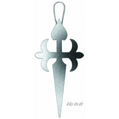 IBILI Tortendekor-Set Kreuz von Santiago 2-teilig aus Edelstahl Silber 20 x 10 x 3 cm 2-Einheiten