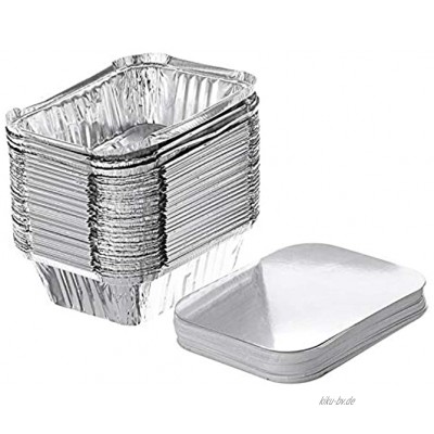 30 Stück1000ml Aluschalen Grillschalen Aluminiumschalen Einweg-Backform Aluminium Tropfschalen Perfekt für Kochen Rösten Backen